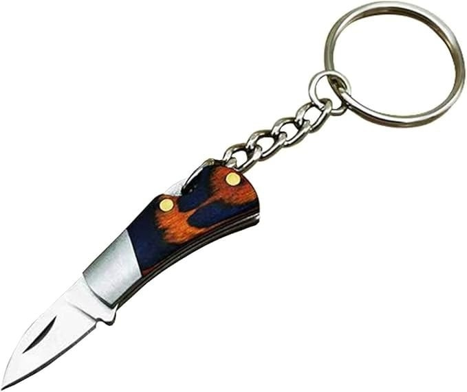 Mini cuțit pliabil multifuncțional tip breloc din oțel inoxidabil, compact și portabil, En-Gros [5]