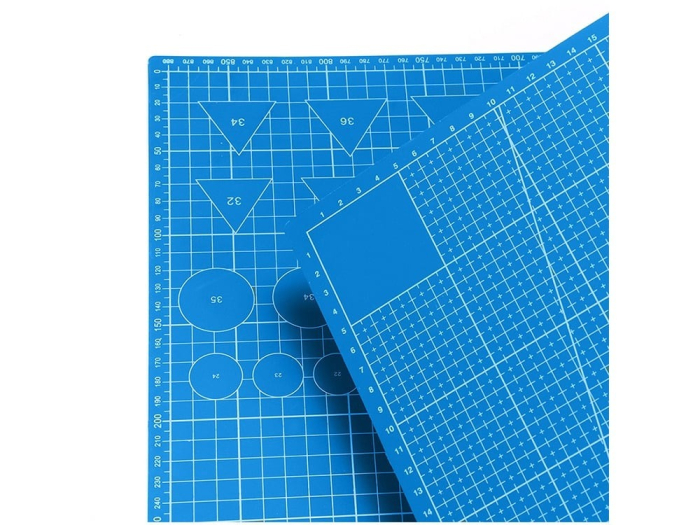 Placă pentru tăiere precisă, modelare, cu auto-vindecare și scară vizibilă, albastru [7]