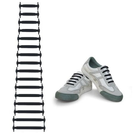 Set 16 șireturi elastice universale din silicon pentru încălțăminte, fără legare, en-gros [5]