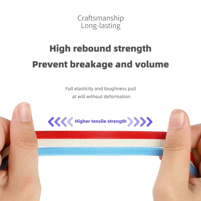 Set 2 șireturi elastice cu sistem de prindere, capsulă metalică – reglabile și rezistente, en-gros [8]