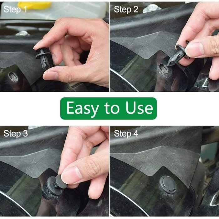 Set complet clipsuri de fixare și montare auto universale, diverse mărimi, cu instrumente de plastic și extractor metalic, en-gros [4]