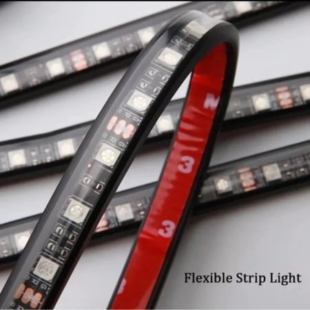 Lumini auto ambientale LED 12V, control prin telecomandă sau aplicație telefon – kit iluminare interior, en-gros [5]