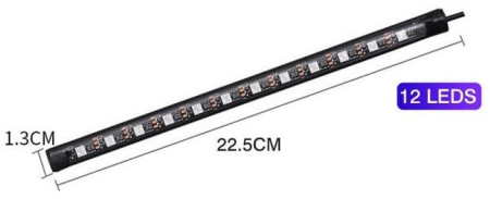 Lumini auto ambientale LED 12V, control prin telecomandă sau aplicație telefon – kit iluminare interior, en-gros [7]