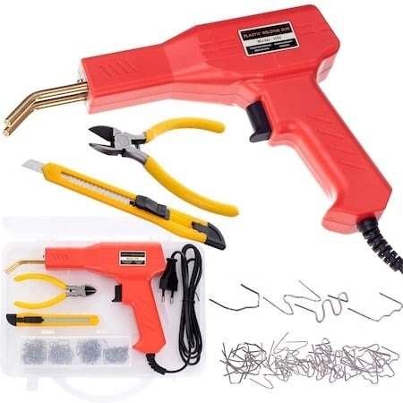 Aparat Profesional Lipit și Sudat Plastic, Kit Complet cu Capse Diverse, En-Gros [1]