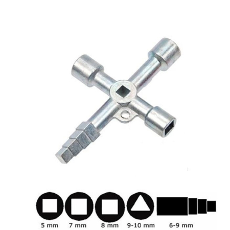 Cheie Universală Multifuncțională pentru Tablouri Electrice, Instalații Electrice și Sanitare, En-Gros [1]