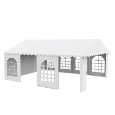 Cort pavilion tip hală pentru evenimente, PVC și cadru metalic din oțel galvanizat – rezistent și durabil [2]