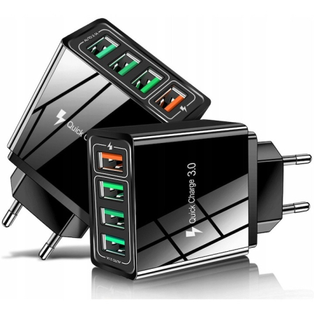 Încărcător priză cu 4 porturi USB, Încărcare Rapidă Quick Charge 3.0 – universal, en-gros [7]