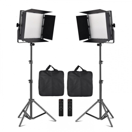Echipamente foto pentru studio - Kit 2 panouri LED, model 660PRO, Bi-color, trepiezi reglabili 80-200 cm, 2x telecomanda control, 2x geanta transport