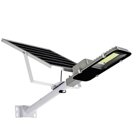 Lampă solară stradală LED cu suport perete/stâlp, rezistentă la intemperii IP66, telecomandă inclusă [1]