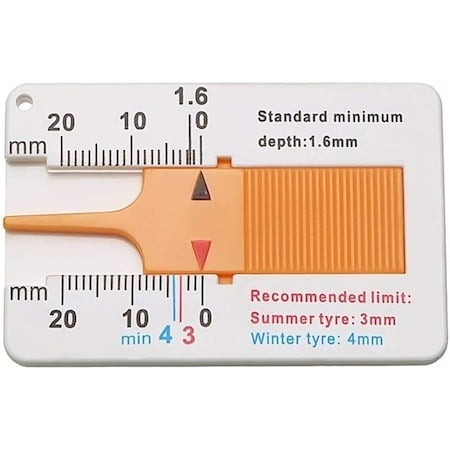 Accesorii și echipamente auto - Manometru pentru măsurarea profilului anvelopelor – instrument de verificare uzură anvelope, en-gros