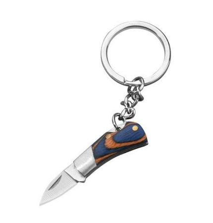 Mini cuțit pliabil multifuncțional tip breloc din oțel inoxidabil, compact și portabil, En-Gros [7]