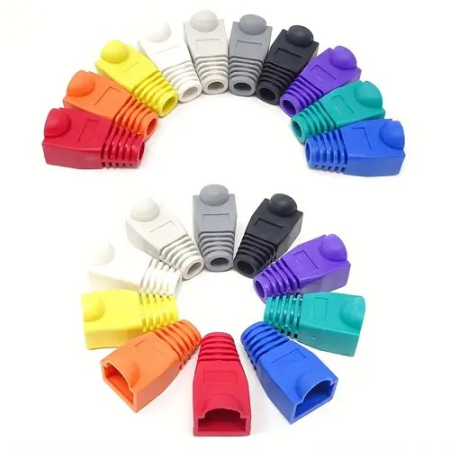 Protecție conector RJ45 – Boot plastic pentru cabluri rețea Ethernet [1]