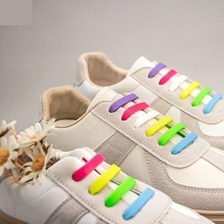 Set 16 șireturi elastice universale din silicon pentru încălțăminte, fără legare, en-gros [11]