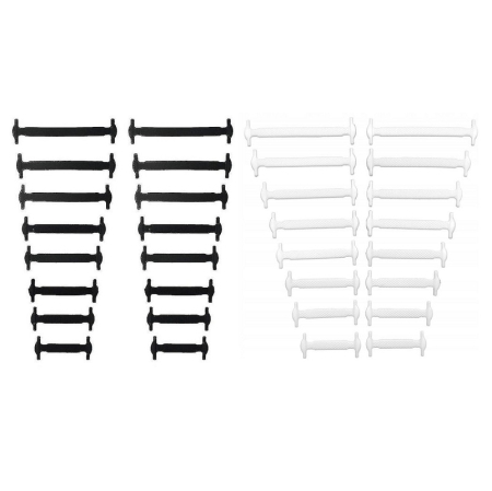 Produse en-gros pentru revânzare - Set 16 șireturi elastice universale din silicon pentru încălțăminte, fără legare, en-gros