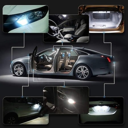 Set 2 becuri LED auto T10 universale, pentru bord, interior și număr înmatriculare, en-gros [5]
