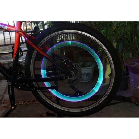 Set 2 lumini decorative LED pentru valvă biciclete și auto – accesorii roți siguranță și design [8]