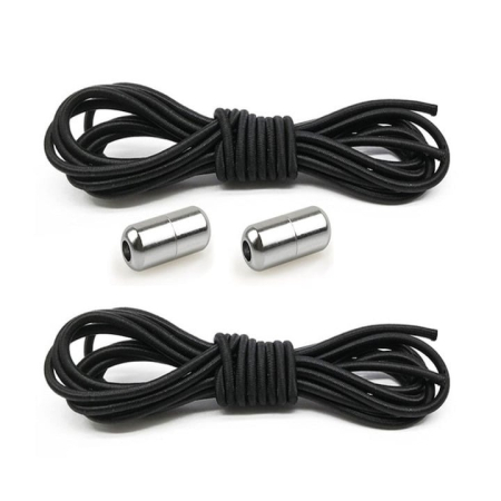 Set 2 șireturi elastice cu sistem de prindere, capsulă metalică – reglabile și rezistente, en-gros [1]