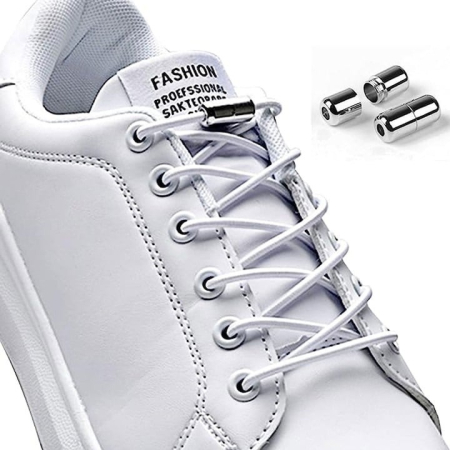 Set 2 șireturi elastice cu sistem de prindere, capsulă metalică – reglabile și rezistente, en-gros [3]