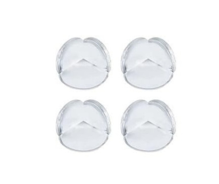 Set 4 protecții colțuri universale din silicon, rotunde, transparente – siguranță copii pentru mese, paturi și dulapuri, en-gros [2]