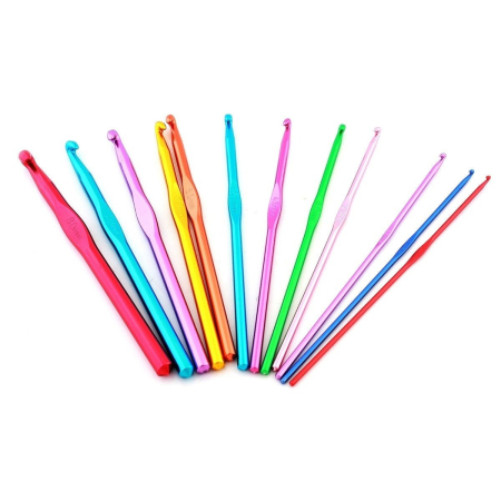 Set de croșetat cu cârlige din aluminiu, ace și accesorii de tricotat, cu husă depozitare – En-gros [1]