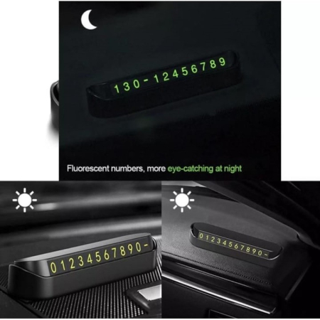 Suport afișare număr telefon auto, cu prindere adezivă pe bord sau parbriz [3]