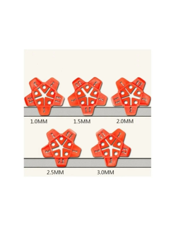 Tije refolosibile pentru gresie, chei de montare și stele pentru rost 1-3 mm – Nivelare profesională [2]