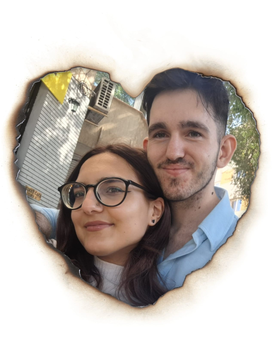 Burn Paper Heart – tablou personalizat pentru cuplu DoggoCraft [2]