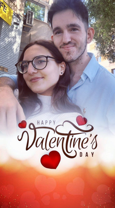 Tablou decorativ Valentines Day cu mesaj de dragoste [2]