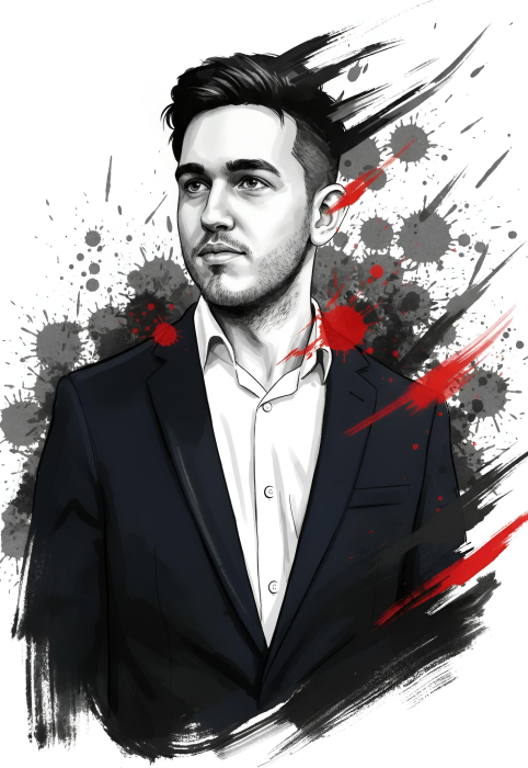 Tablou personalizat Modern Splash DoggoCraft [2]