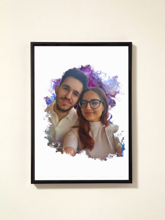 Toate Tablourile - Purple Smoke – tablou personalizat cu fum violet DoggoCraft