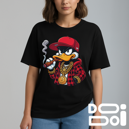 Tricouri Funny - Tricou Duck Bitcoin