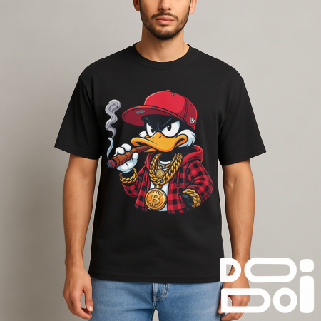 Tricouri Funny - Tricou Duck Bitcoin