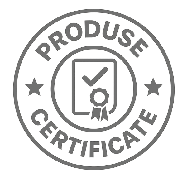 PRODUSE CERTIFICATE