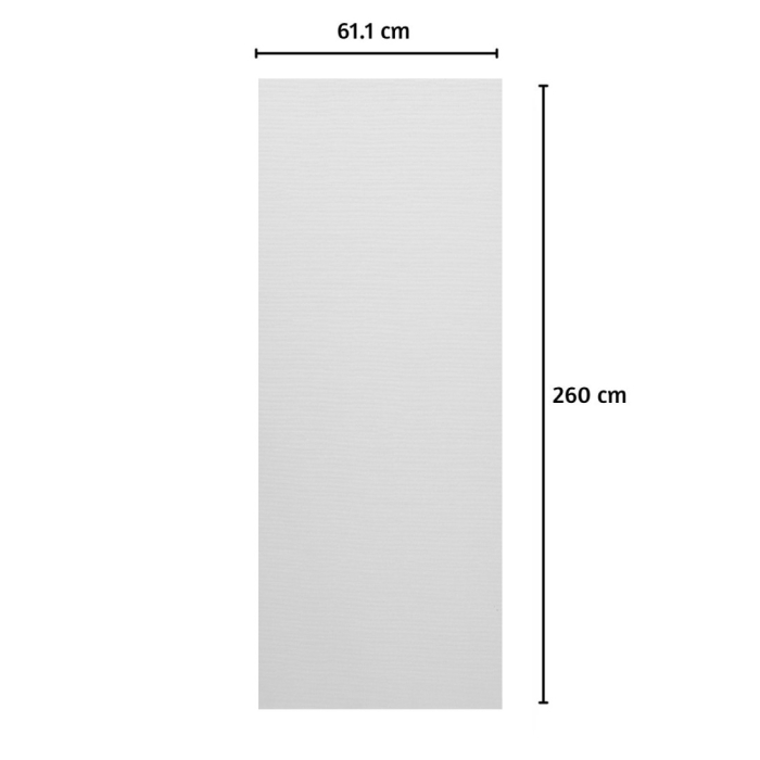 Panou decorativ riflaj WPC, Naimeed D7556,aspect rafinat si montaj usor, sistem de imbinare straight, 260x61.1x0.9cm, alb [2]
