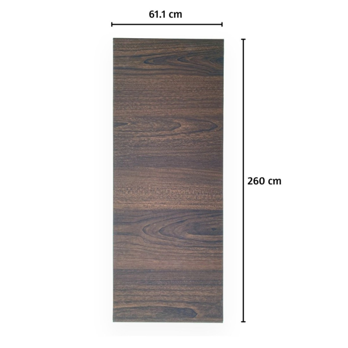 Panou decorativ riflaj WPC, Naimeed D7559, sistem de imbinare tip ''U'', aspect rafinat si montaj usor, 260x61.1x0.9cm, nuc închis [2]