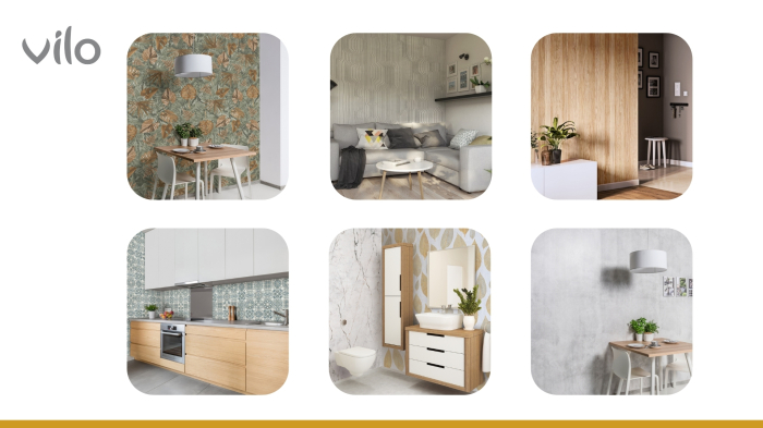 Lambriu PVC Vilo Motivo, Lemn Albit [6]