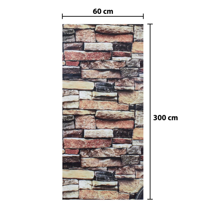 Rola panou autoadeziv, Naimeed D5684, design modern, 2mm grosime, 60x300cm, Multicolor [3]