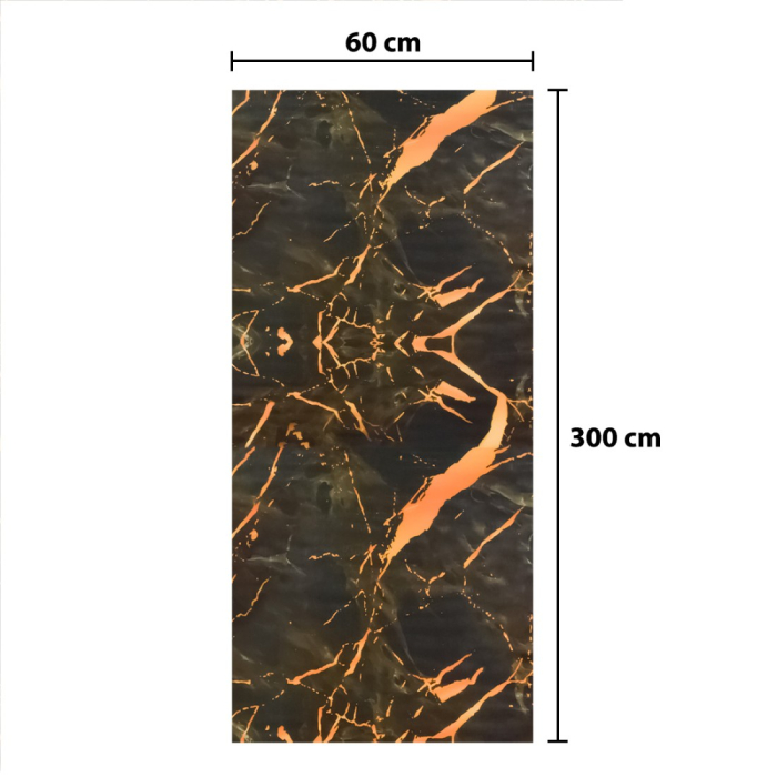 Rola panou autoadeziv, Naimeed D5700, design modern, 2mm grosime, 60x300cm, Negru [2]