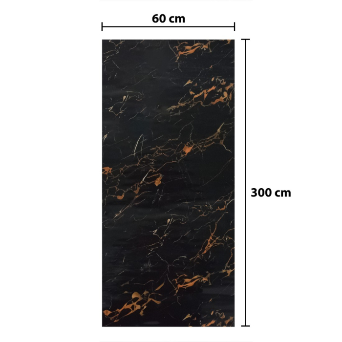 Rola panou autoadeziv, Naimeed D5720, design modern, 2mm grosime, 60x300cm, Negru [3]