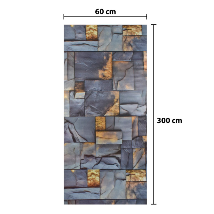 Rola panou autoadeziv, Naimeed D5723, design modern, 2mm grosime, 60x300cm, Multicolor [3]