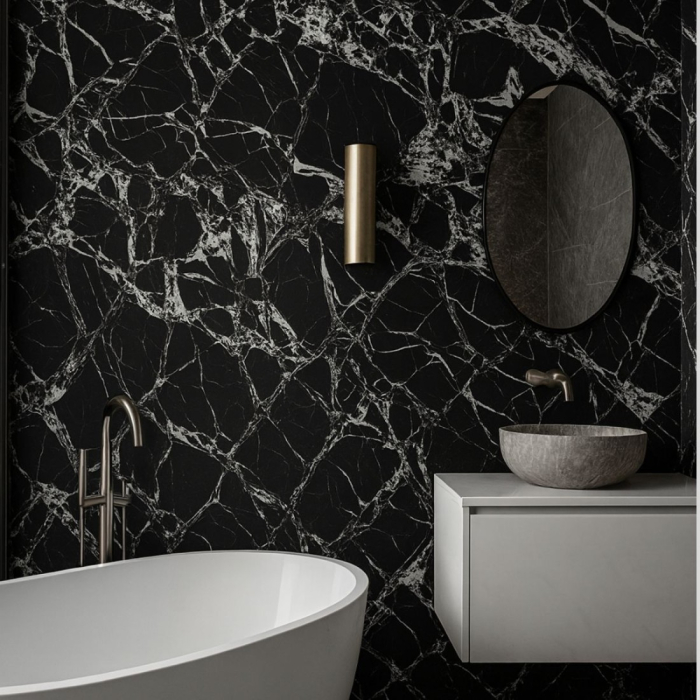 Rola panou autoadeziv, Naimeed D7373, design modern, 2.5mm grosime, 120x280cm, Negru [3]