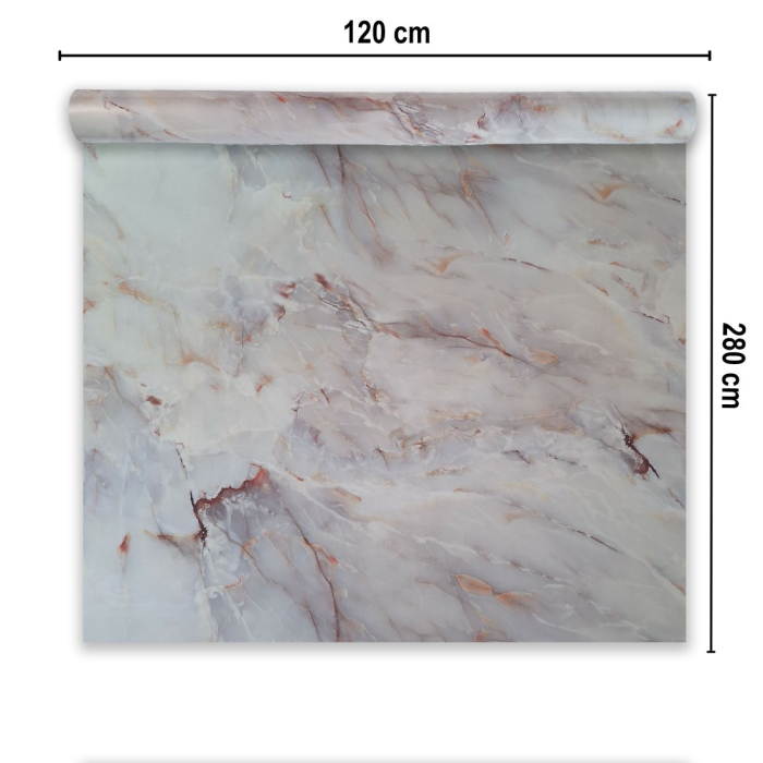 Rola panou autoadeziv, Naimeed D7374, design modern, 2.5mm grosime, 120x280cm, Multicolor [2]