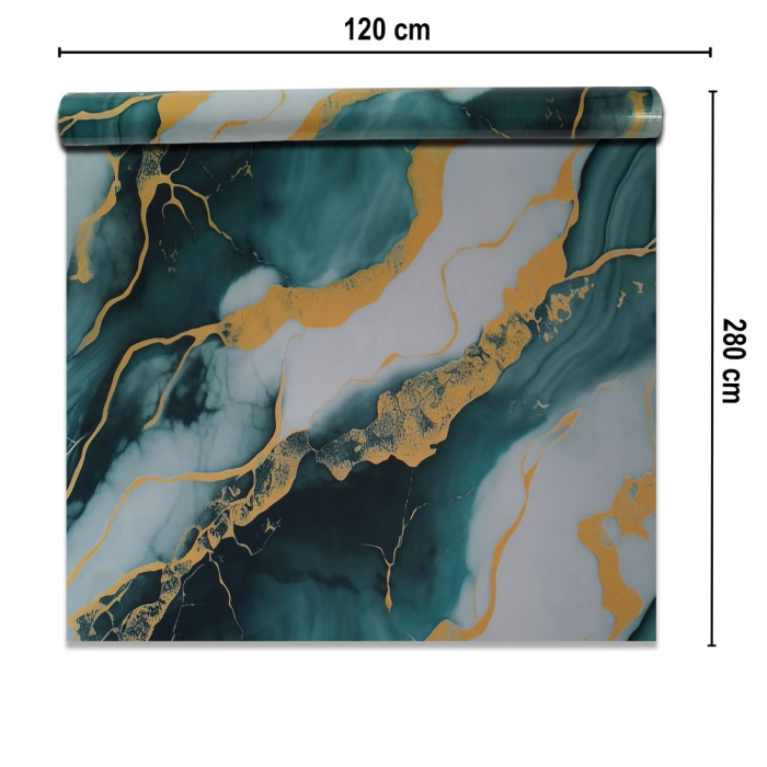 Rola panou autoadeziv, Naimeed D7376, design modern, 2.5mm grosime, 120x280cm, Multicolor [2]