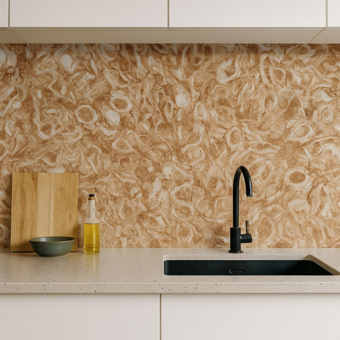 Rola panou autoadeziv, Naimeed D7381, design modern, 2.5mm grosime, 120x280cm, Maro deschis [3]