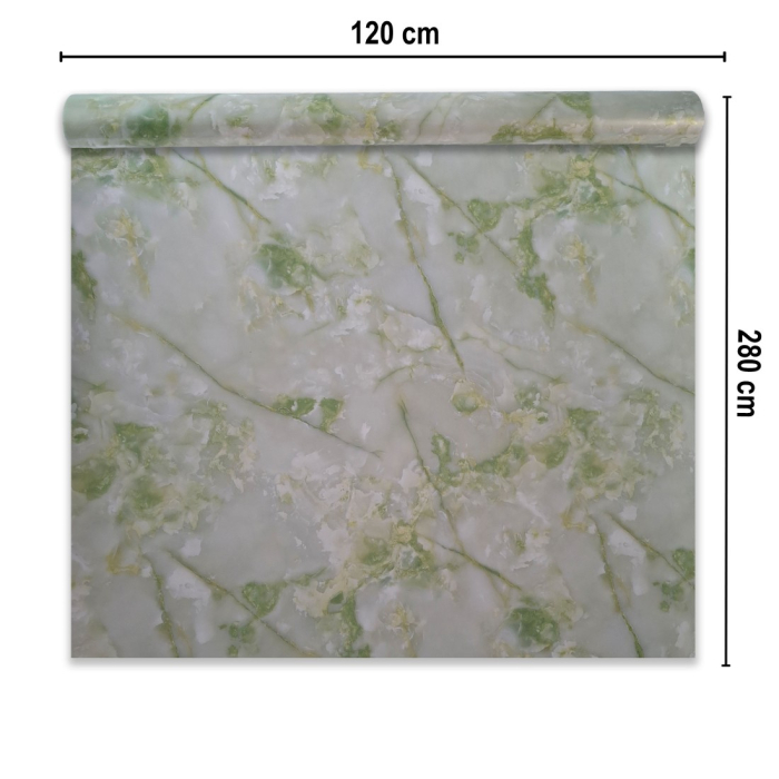 Rola panou autoadeziv, Naimeed D7382, design modern, 2.5mm grosime, 120x280cm, Verde [2]
