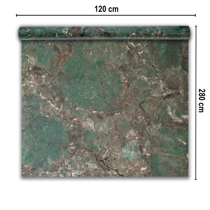 Rola panou autoadeziv, Naimeed D7392, design modern, 2.5mm grosime, 120x280cm, Verde [2]