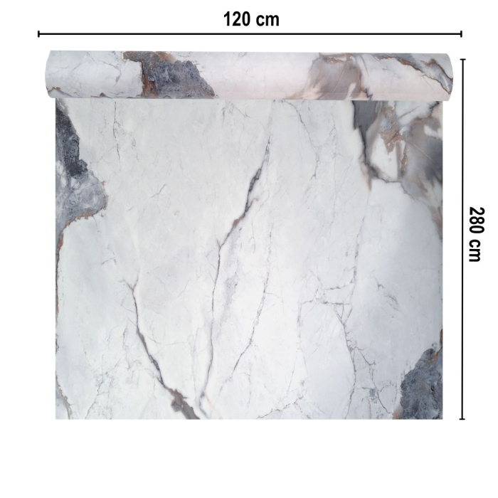 Rola panou autoadeziv, Naimeed D7396, design modern, 2.5mm grosime, 120x280cm, Multicolor [2]