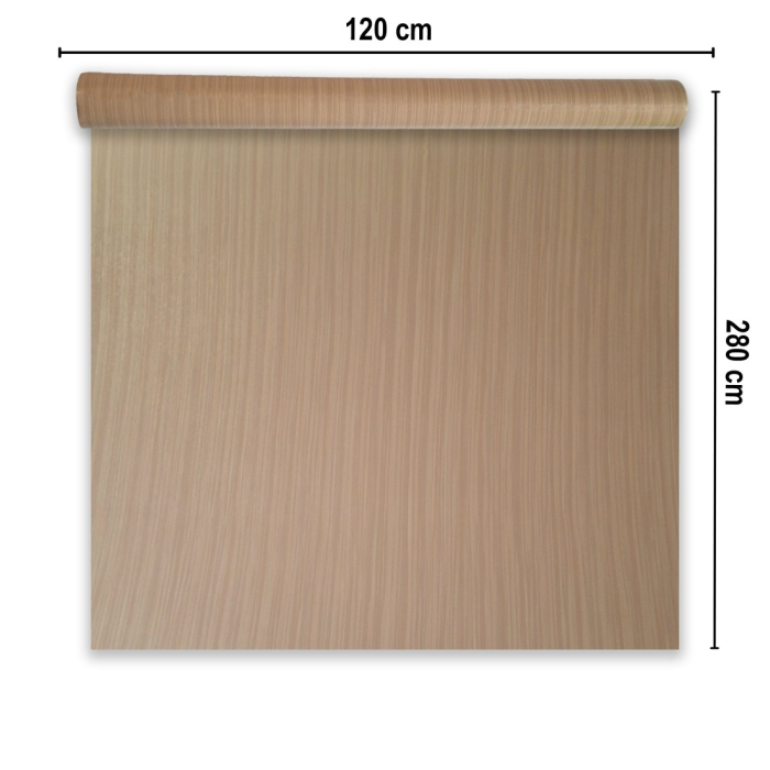 Rola panou autoadeziv, PVC premium, Naimeed D7419, textura usor in relief, cu aspect lemnos, 2.5mm grosime, 120x280cm, Maro deschis [2]