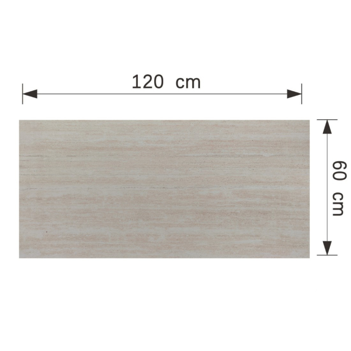 Set 16 panouri decorative din praf de piatra, Naimeed D7307, ignifuge, strat protector ceramic, rezistente la razele UV, 120x60x0.2 cm, bej travertin [3]