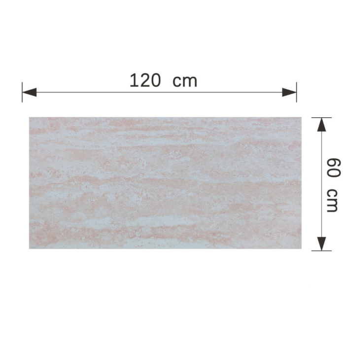 Set 16 panouri decorative din praf de piatra, Naimeed D7311, ignifuge, strat protector ceramic, rezistente la razele UV, 120x60x0.2 cm, bej rozaliu [3]